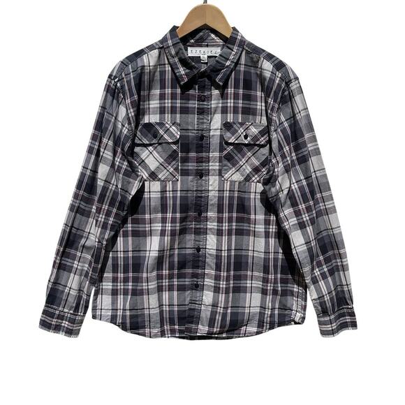 EZEKIEL Men’s Long Sleeve Plaid Button front Shirt size XL - Picture 1 of 4